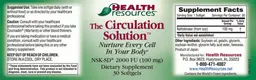 Label for The Circulation Solution