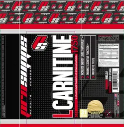 Label for L-Carnitine 1750 Vanilla