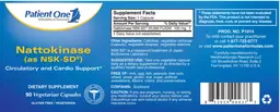 Label for Nattokinase (as NSK-SD)