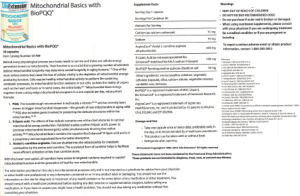Mitochondrial Basics With BioPQQ