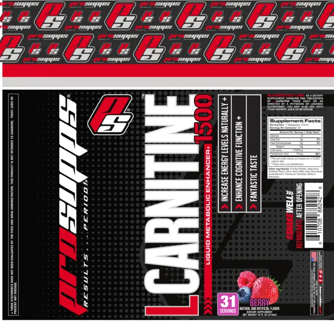 Label for L-Carnitine 1500 Berry