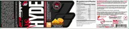 Label for Mr Hyde Intense Energy Pre Workout Orange Burst