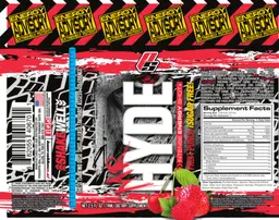 Label for Mr Hyde Intense Energy Shot Fruit Punch