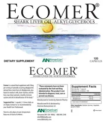 Label for Ecomer Shark Liver Oil-Alkylglycerols
