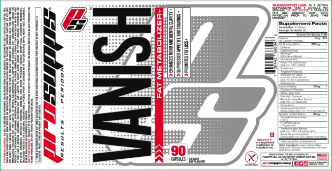 Label for Vanish