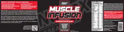 Label for Muscle Infusion Chocolate