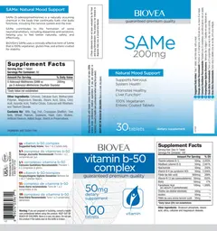 Label for Vitamin B-50 Complex 50 mg