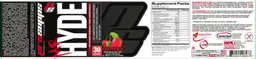 Label for Mr Hyde Intense Energy Pre Workout Fruit Punch