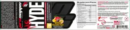 Label for Mr Hyde Intense Energy Pre Workout Mango Passion Fruit