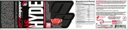 Label for Mr Hyde Intense Energy Pre Workout Watermelon