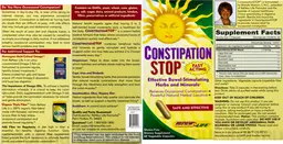 Label for Constipation Stop