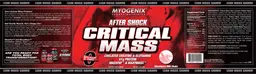 Label for Aftershock Critical Mass Strawberry Milk Shake