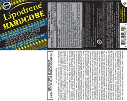 Label for Lipodrene Hardcore