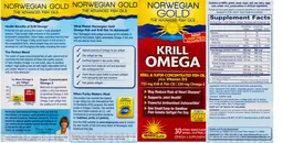 Label for Krill Omega Natural Orange Flavor