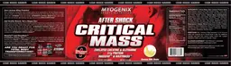 Label for Aftershock Critical Mass Banana Milk Shake