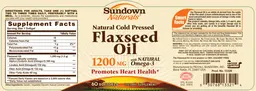 Flaxseed Oil 1200 mg
