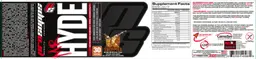 Label for Mr Hyde Intense Energy Pre Workout Sweet Tea