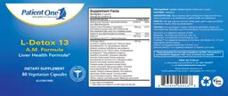 Label for L-Detox 13 A.M. Formula