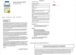 Label for Super Ubiquinol CoQ10 100 mg