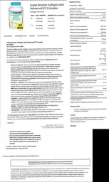 Label for Super Booster Softgels With Advanced K2 Complex