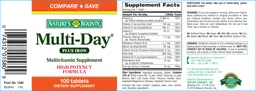 Label for Multi-Day Plus Iron