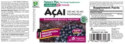 Label for Acai 500 mg