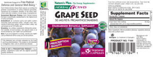 Herbal Actives Grape Seed 50 mg/95% Proa