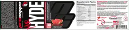 Label for Mr Hyde Intense Energy Pre Workout Watermelon