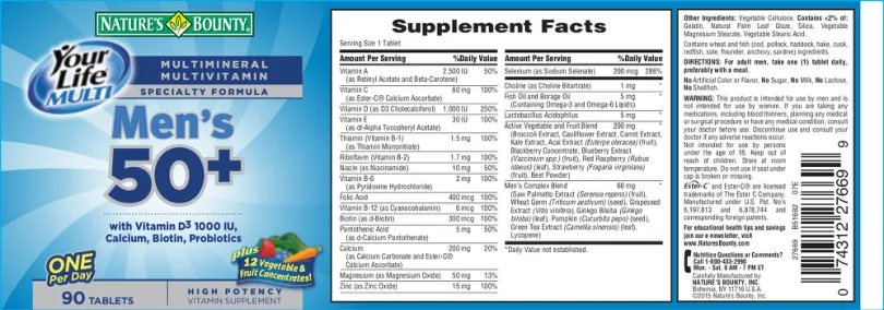 Label for Your Life Multi Men's 50+