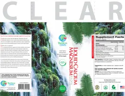 Label for Liquid Calcium Magnesium
