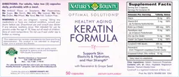 Label for Keratin Formula