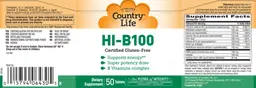 Label for HI-B100