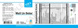 Label for MaX Liv Detox