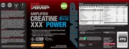 Label for Amplified Creatine XXX Power Orange Twist