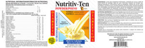 Nutritiv-Ten Powder Vanilla