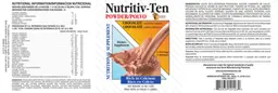 Label for Nutritiv-Ten Powder Chocolate
