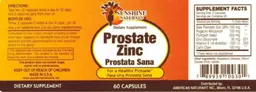 Label for Prostate ZInc