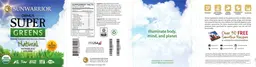 Label for Ormus Super Greens Natural
