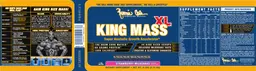 Label for King Mass XL Strawberry Milkshake