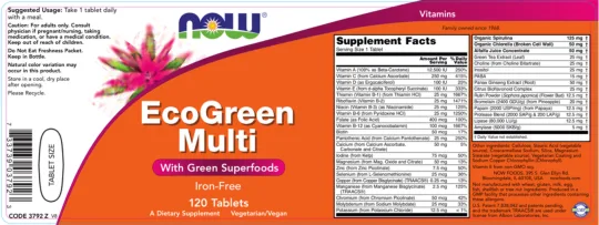 Label for EcoGreen Multi Iron-Free