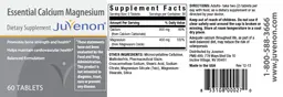 Label for Essential Calcium Magnesium