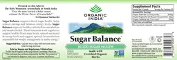 Label for Sugar Balance