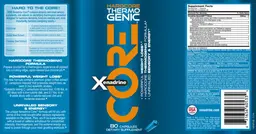 Label for Core Hardcore Thermogenic