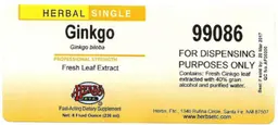 Label for Ginkgo