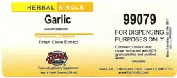 Label for Garlic
