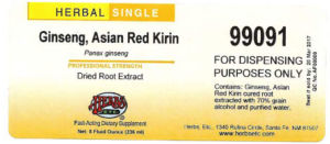 Ginseng, Asian Red Kirin