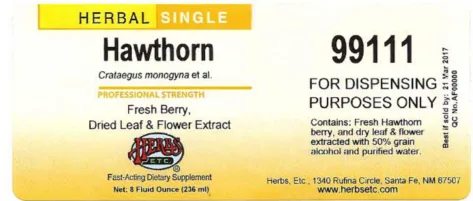 Label for Hawthorn