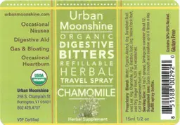 Label for Organic Digestive Bitters Chamomile