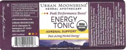 Label for Energy Tonic