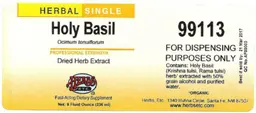 Label for Holy Basil